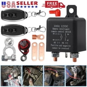 Supsupsiu Wireless Dual Remote Car Battery Disconnect Relay Master Kill Cut-off Switch 12V