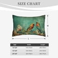 thumbnail image 5 of Binfone Retro Birds Standard Size Pillowcase, Long Staple Pure Cotton Envelope Closure Pillow Cover (Pillow core not included),14"x20", 5 of 7