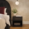 thumbnail image 3 of Marlow Black Velvet Queen Bed, 3 of 9
