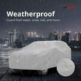 thumbnail image 4 of Weatherproof SUV Car Cover Compatible with Range Rover Sport Land Rover 2021-5L Outdoor & Indoor - Protect from Rain, Snow, Hail, Sun - Theft Cable Lock, Bag & Wind Straps, 4 of 8
