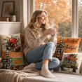 thumbnail image 5 of Throw Pillow Covers 18x18 Inch, Rustic Linen Printed Decorative Square Pillowcases, Farmhouse Holiday Cushion Covers for Couch Sofa Living Room Bedroom Outdoor Home Decor, 5 of 8
