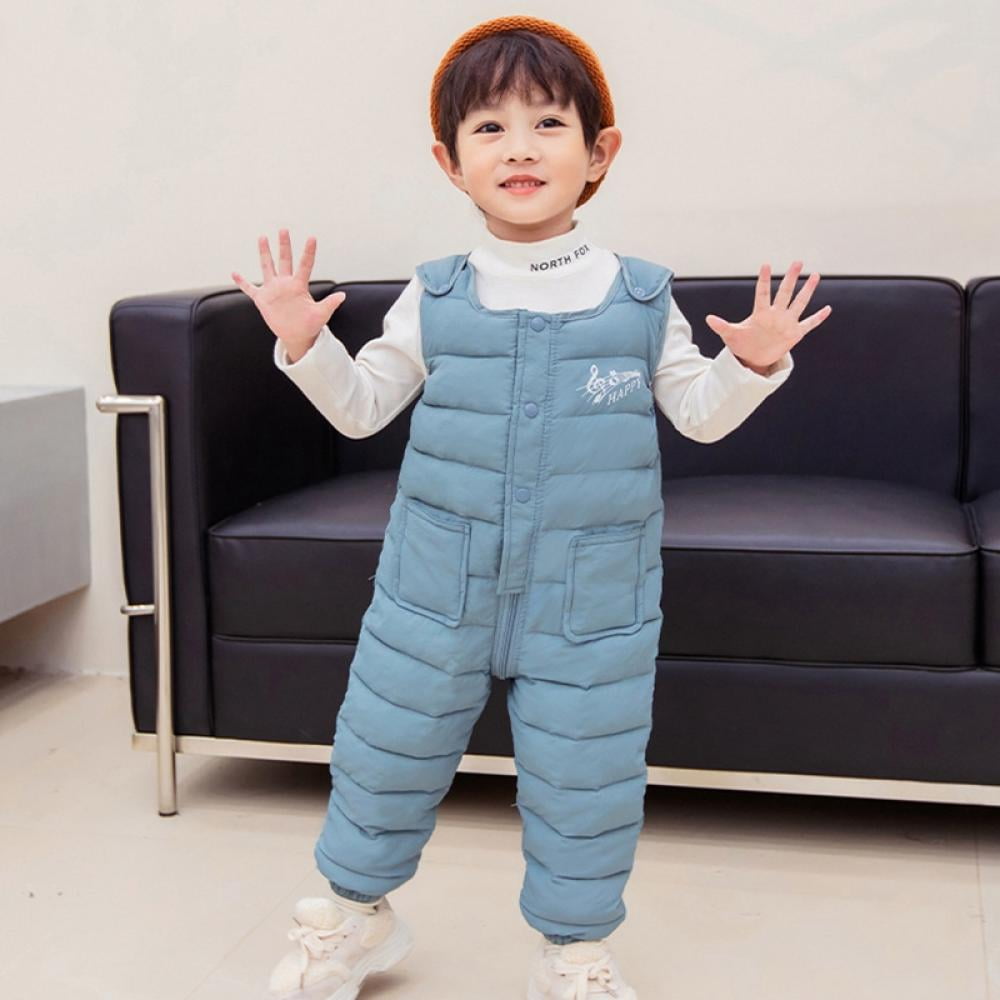 Esho Baby Boys Girls Winter Down Snow Pants Overalls Snowsuit, 6M4T