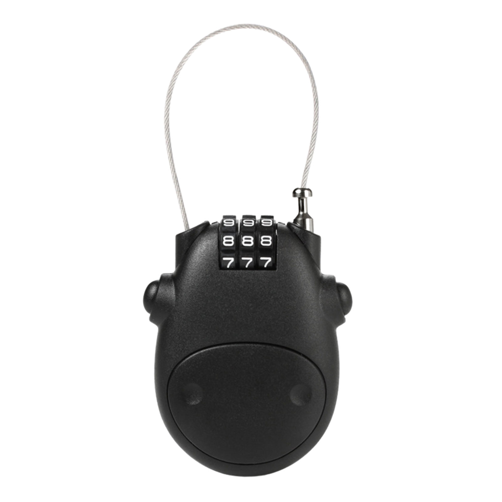 Helmet Lock, Retractable Bike Cable Lock Portable Motorcycle Helmet