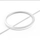 thumbnail image 5 of GOOHOCHY Anillo de acero de titanio simple Anillo de dedo exquisito Anillos de pareja para mujer Hombre Decoración (Plata US Tamaño 4), 5 of 7