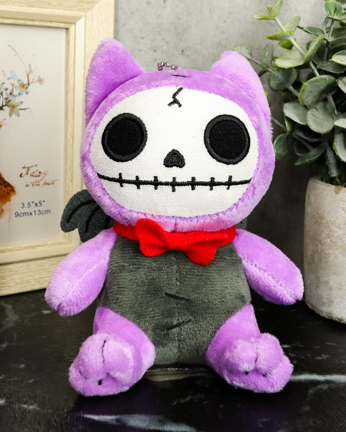 Small Furry Bones Purple The With Red Tie Voodoo Skeleton Plush - Walmart.com