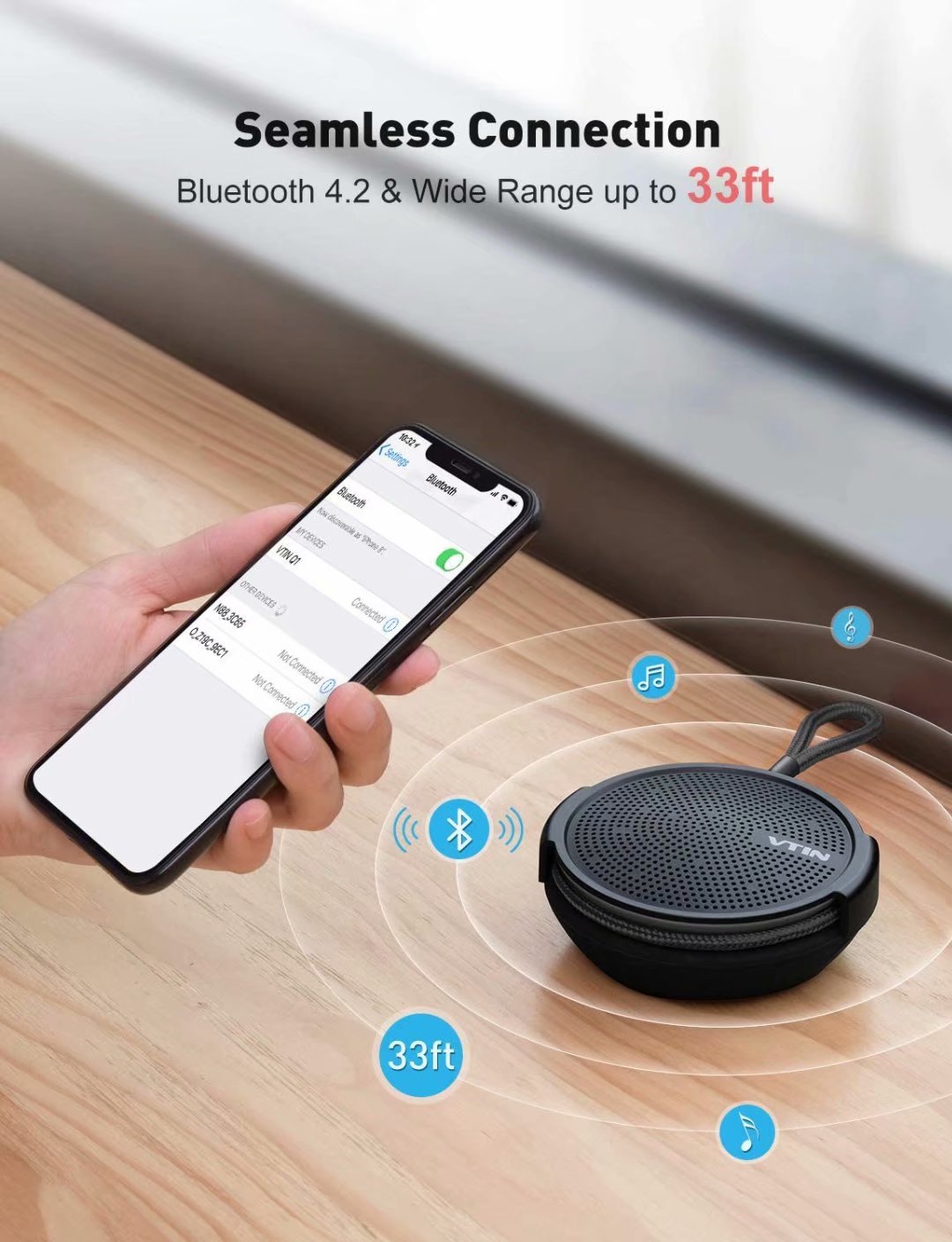 Vtin SoundHot Q1 Waterproof Bluetooth 