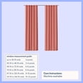 thumbnail image 3 of Mainstays Kids Pink Solid Blackout Rod Pocket with Back Tabs Curtain Panel Pair, Set of 2, 30" W x 84" L, 3 of 8