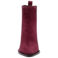 thumbnail image 3 of Vince Camuto Ellea Fired Brick Pull On Pointed Toe Block Heeled Ankle Boot (Fired Brick, 9.5), 3 of 4