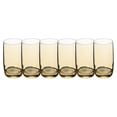 thumbnail image 1 of Set de 6 Vasos Transparentes Ámbar 280ml, 1 of 2