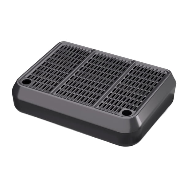 Bandeja de arena para gatos extraíble y antideslizante para el pie de cama de la caja de arena automática. Gris oscuro