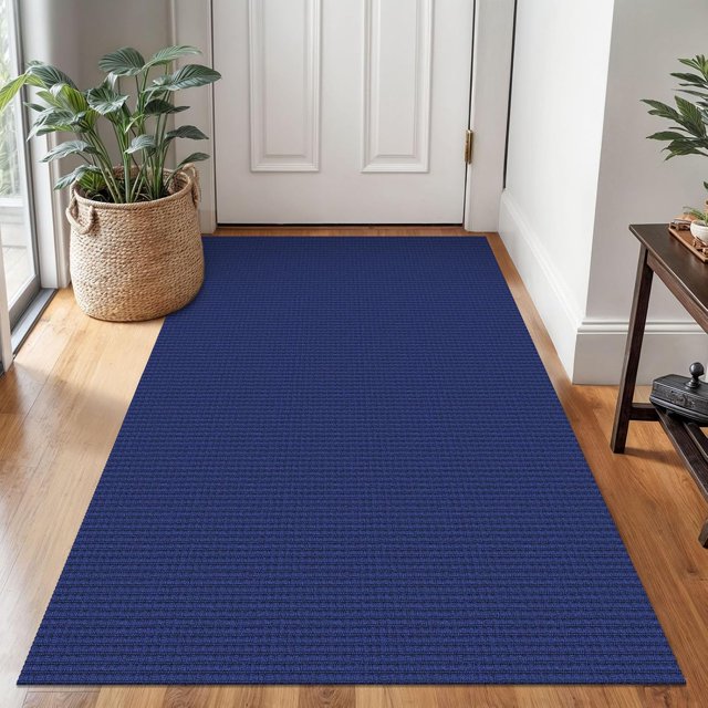 Braided Area Rug x Ft Washable Rugs for Entryway Throw Rugs Rubber Backed Boho Door Mat Indoor Entrance Cotton Kitchen Rugs Woven Front Door Rug for Foyer Living Room Tan/