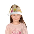 thumbnail image 5 of Honeii Donuts Print Hat Santa Claus Hat For Xmas Party, Christmas Caps For Boys Girls Child,Christmas Beanie, 5 of 6