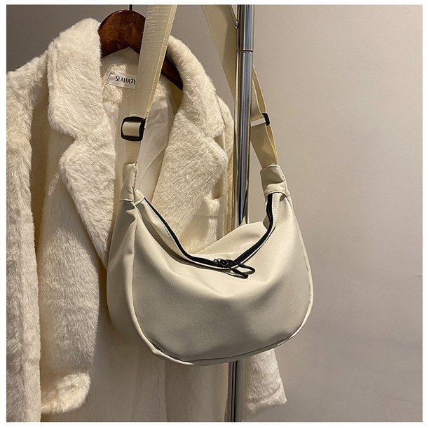 Bolso de mujer de estilo moderno de otoño e invierno, bolso cruzado de gran capacidad, informal, ligero, Oxford, bolso de bola de masa simple