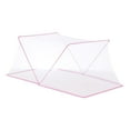 thumbnail image 1 of Cubierta de decoración de habitación, dosel, tienda de dormir portátil plegable, cortina de cama para adultos para viajes, dormitorio, sala de estar, Rosa 190x160x80cm Gloria tienda de cama, 1 of 9