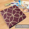 thumbnail image 4 of FORMRS 3 Ring Photo Album 4"x6" Self Adhesive Large Capacity PU Leather Cover, Red Circles, 4 of 8