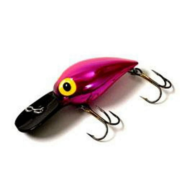 Brad's 2.25" Wiggler Lure, Metallic Pink/Black