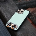 thumbnail image 4 of WIRESTER Shockproof Soft Rubber Cover Case for Apple iPhone 16 Pro Max 6.9" 2024, Animal Merle Aussie Australian Shepherd Dog On Aero Blue Background, 4 of 5