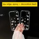 thumbnail image 4 of 3D Epoxy Bead Butterfly Knot Case For iPhone 15 14 13 12 11 Pro Max XS XR 7 8 Plus Mini SE Clear Soft TPU Cover Skin, 4 of 5
