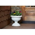 thumbnail image 4 of 18inch Outdoor home resin Greek-style flower pot, multifunctional flower pot, suitable for entrance and backyard patio, white, 4 of 6