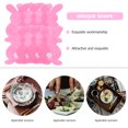 thumbnail image 4 of Shisuyan Sleeve Pink Non-Woven Fabric 8Pcs Rabbit Shaped Easter Party Style, 4 of 8