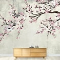 thumbnail image 3 of wall26 - Large Wall Mural - Watercolor Style Ink Painting Pink Cherry Blossom on Vintage Wall Background | Self-Adhesive Vinyl Wallpaper/Removable Modern Wall Decor - 100x144 inches, 3 of 6