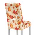 thumbnail image 2 of Xoenoiee Maple Leaves Print Dining Chair Covers, Removable Chair Covers Thanksgiving Decor for Dining Room Stretch Parsons Chair Slipcover Washable Kitchen Chair Protector Cover, 1 Pack, 2 of 7