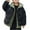 Black, variant on Atogsazn Children's Boys Puffer Jacket Winter Zipper Double Layer Hooded Jackets Hiking Coat Outerwear Black 10-12 Years