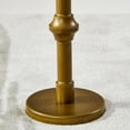 thumbnail image 4 of WHGBJA Small Round Metal Brass Height-Adjustable Side Table, Accent, End, Pedestal, Martini, Cocktail and Drink Table for Living Room and Small Spaces,Faux Marble Top Style Decor,Black, 4 of 8