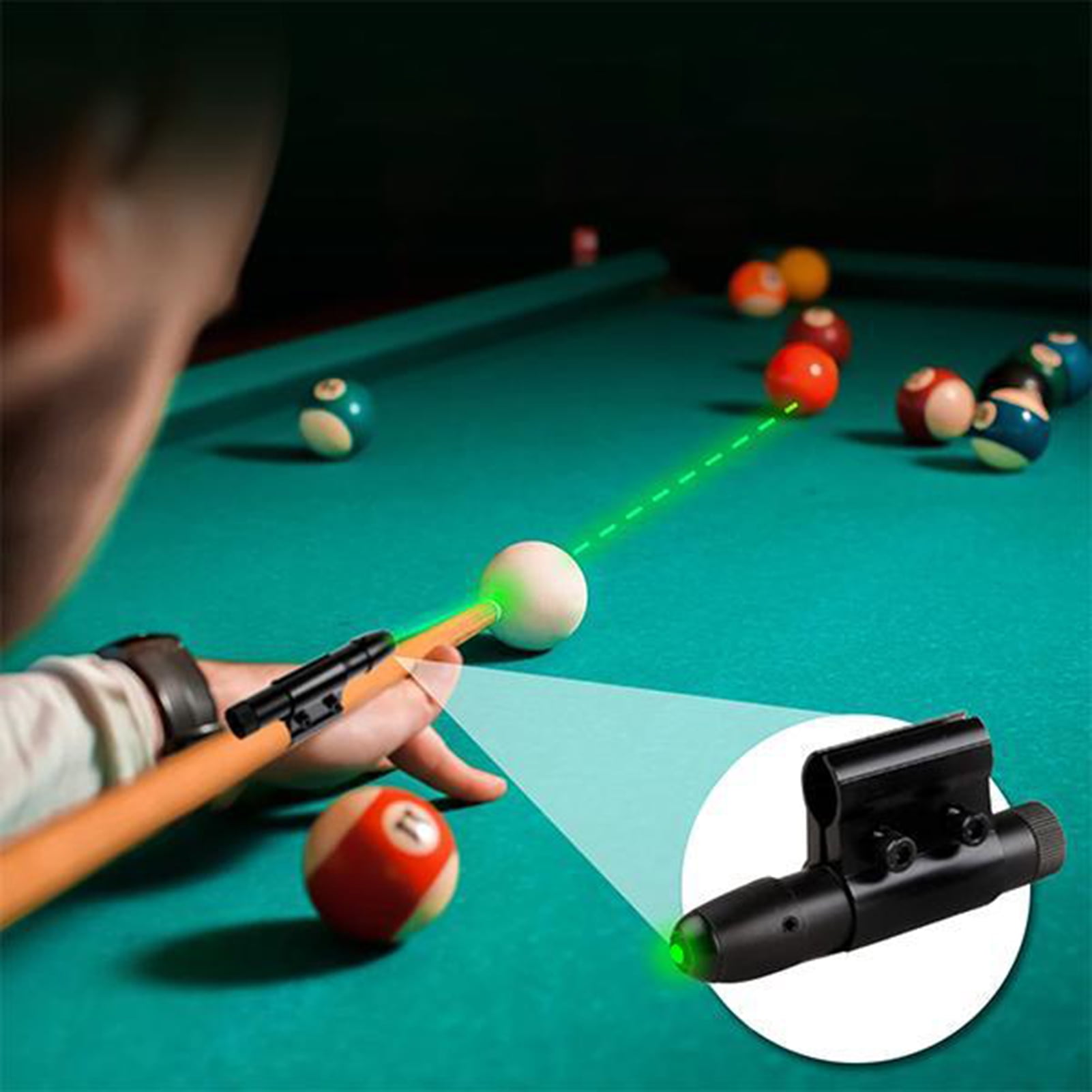 Snooker Cue Laser Sight Billiard Training Device Practice Corrector Tool GT