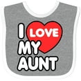 thumbnail image 3 of Inktastic I Love My Aunt Boys or Girls Baby Bib, 3 of 4