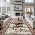 thumbnail image 4 of Texas Star Grey Wooden 5'x7' Area Rug, Farmhouse Berry Countryside Washable Non-Slip Soft Rugs, Low-Pile Large Carpet for Living Room Bedroom Dining Room, Non-Shedding Accent Rug, 4 of 9