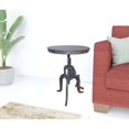 thumbnail image 3 of HomeRoots 493241 19 x 18 x 18 in. Inndustrial & Industrial Metal Round End Table, 3 of 5