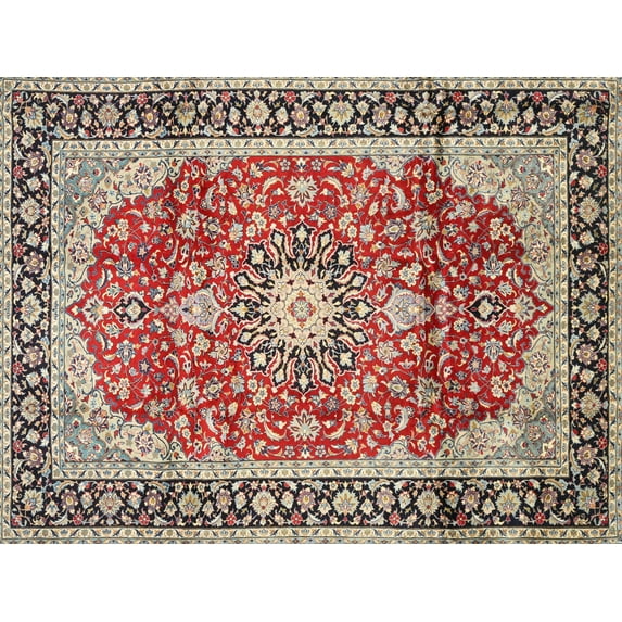 Ahgly Company Indoor Rectangle Traditional Tan Brown Medallion Area Rugs, 4' x 6'