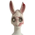 thumbnail image 2 of Máscara Scary Bloody Rabbit para Halloween, de látex, para adulto, 2 of 3