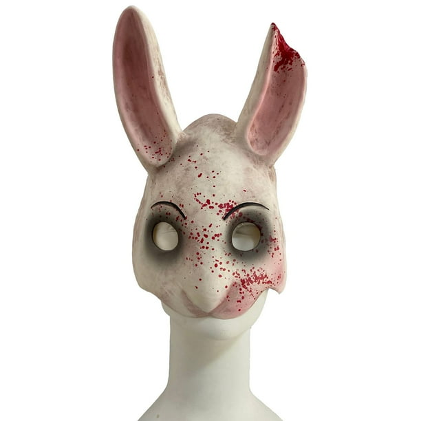 Máscara de conejo de resina de terror Bloody Bunny para Halloween