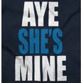 thumbnail image 2 of Aye She Mine Boyfriend Girlfriend Men's Graphic T Shirt Tees Brisco Brands L, 2 of 5