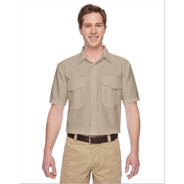 Harriton Chemise de Performance à Manches Courtes pour Hommes