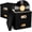 2 Pack, variant on Vinyl Record Storage Box for up to 50+ 12-Inch Albums, Records Crate, LP Album Storage, Fabric Storage Boxes with Lids for Moving, Office, Closet, Home Organizer 13x13x13 (Black)