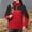 B Red, variant on HAPIMO Women's Waterproof Jacket Coat Outdoor Casual Workout Jacket Long Sleeve Zipper Coat Color Block Zip Pocket Coats Fall Winter Thickened Warm Outerwear Beige XXL