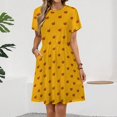 thumbnail image 2 of Mrs Fox's Women's Dress Short Sleeve Summer Sundress Summer Women Clothes, 2 of 7