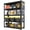 47"x18"x78", variant on Alvantor 5 Tier Storage Shelves, Metal Storage Shelving with Pegboard & Adjustable Shelf for Garage Basement, 47.2"W*18"D*78"H Black