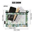 thumbnail image 3 of ALAZA 2 Pack Pencil Pouch Daisy Flowers on Stripe Wood Pencil Case for 3 Ring Binder Clear Window Pencil Bag Organizers, 3 of 6