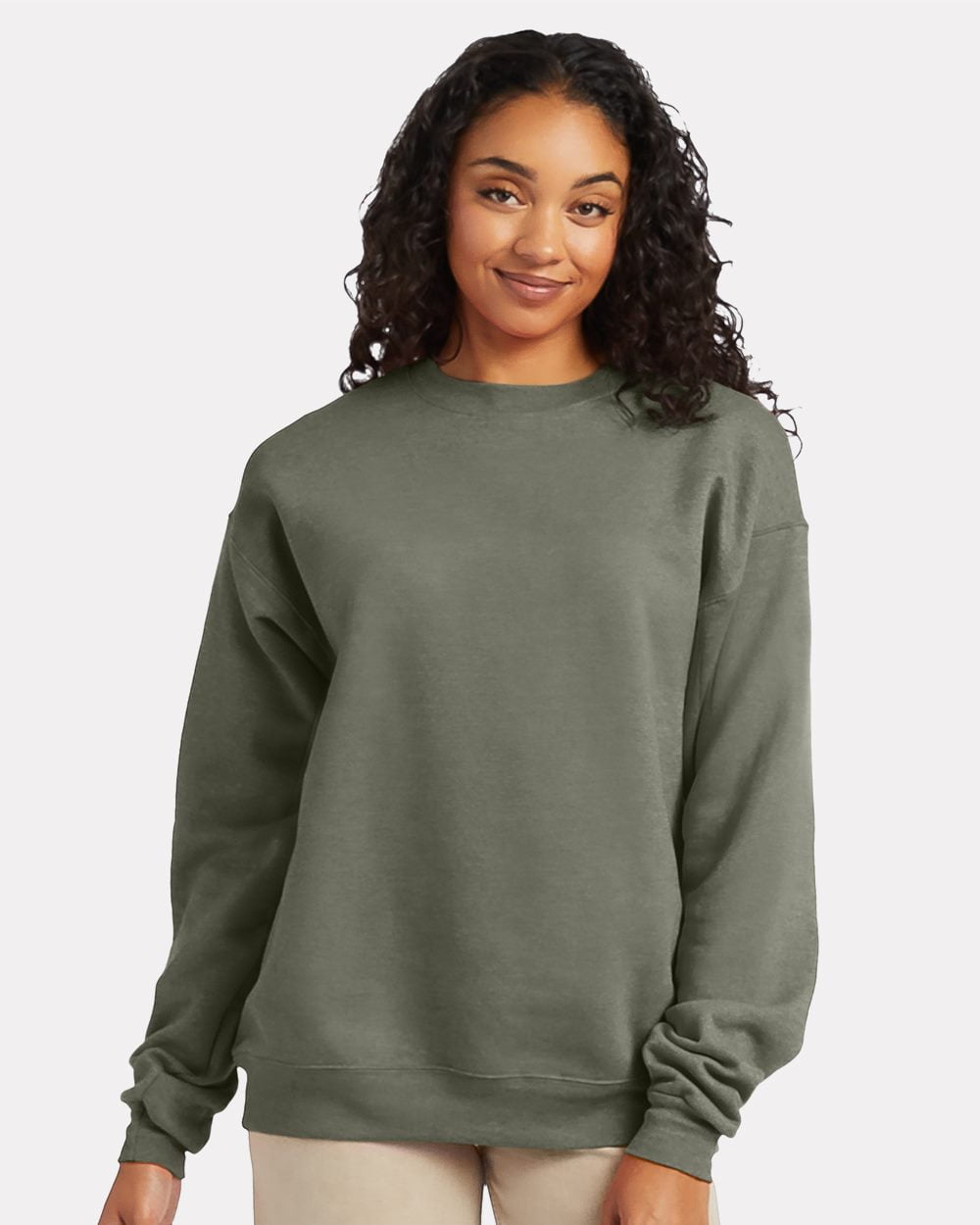 Hanes Ecosmart Plain Crewneck Sweatshirt Sweater, Unisex - Walmart.com