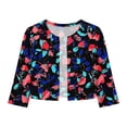 thumbnail image 5 of Gamivast Cropped Cardigan for Women Floral 3/4 Sleeve Open Front Bolero Shrugs Lightweight Dress Cover Up Elegant Casual Outerwear Tops for Spring Summer Vacation, 5 of 7