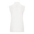 thumbnail image 6 of ManxiVoo Women Autumn Round Neck Check Pocket Short Sleeved Knitted Sweater Cropped Pullover Slim Sleeveless Turtleneck for Base Layer Comfort M Size White, 6 of 9