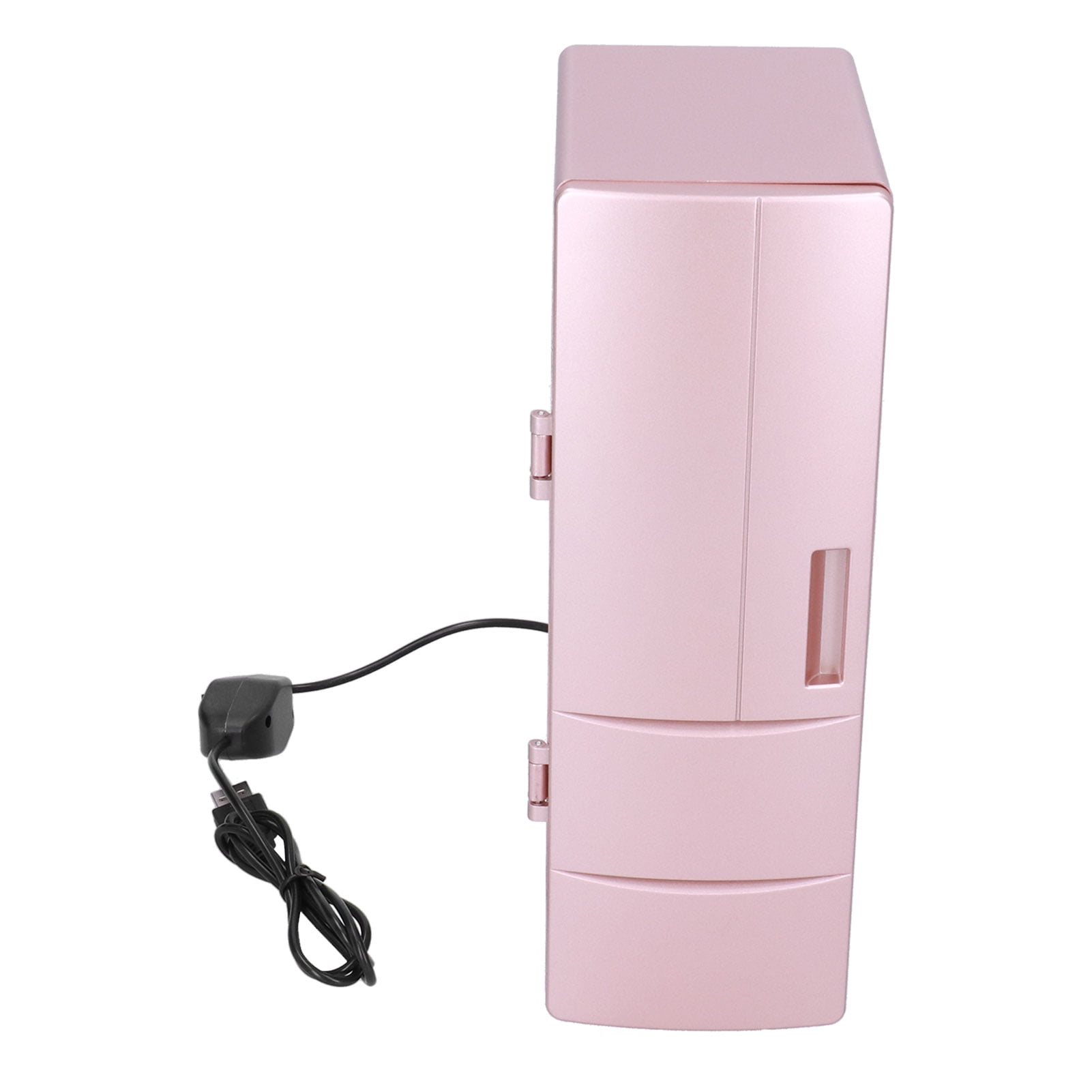 Mini Fridge, One-button Portable USB Fridge Completely Silent Fluorine-free with Semiconductor Refrigeration System for Family and Friends for Home Car