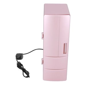 Mini Réfrigérateur, portatif à un bouton USB Réfrigérateur sans fluor complètement silencieux avec système de réfrigération semi-conducteur pour la famille et les amis pour la voiture à domicile