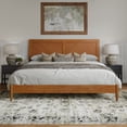 thumbnail image 2 of AFI Berkshire King Solid Wood Low Profile Platform Bed, Light Toffee, 2 of 9
