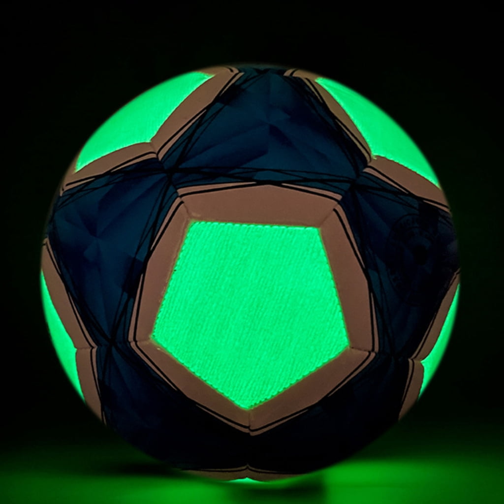 WINDLAND Night Game Bright Soccer Gift Glowing in Dark Football Light Up LED Football