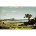 thumbnail image 2 of Martin Johnson Heade 24x17 Black Ornate Framed Double Matted Museum Art Print Titled: Rhode Island Shore (1858), 2 of 5